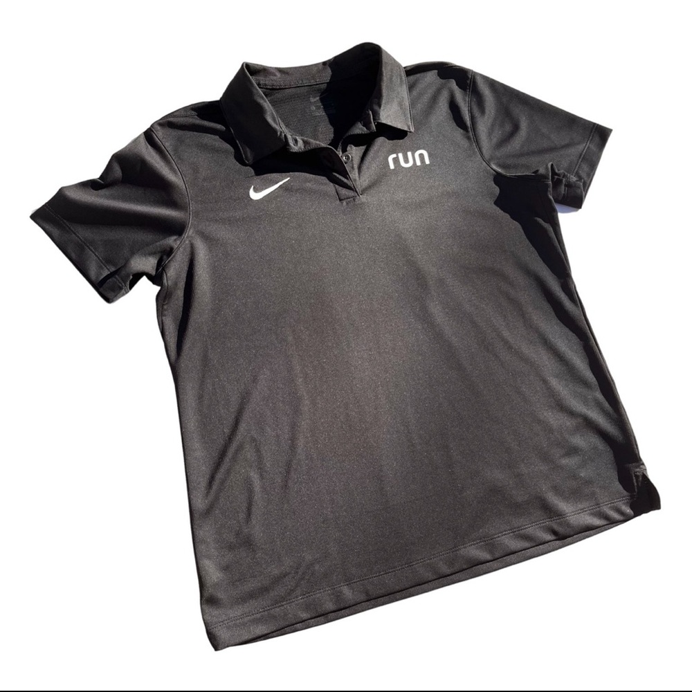Nike Run Women’s Black Short Sport Polo Size Medium